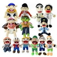 thumbnail image 1 of Jeffy and Feebee Hand Puppet Large Soft Doll Plush Toys Puppet teenager Gift--week, 1 of 2