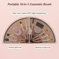 thumbnail image 5 of Unique Bargains Makeup Brush Set Foundation Concealers Brushes Makeup Brushes Professional Cosmetics Tool Kit for Blending Rose Gold Tone 10 Pcs, 5 of 6