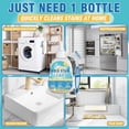 thumbnail image 3 of Mold Stain Cleaner Gel, Washing Machine Cleaner for Front Loader Seal, Household Remover Gel for Bathroom Grout, Sink, Shower, Caulk, Front Load Washer Cleaning Solution-8 fl oz, 3 of 6