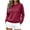 Wine, variant on CBASIHI Womens Sweaters Casual Crew Neck Long Sleeve Pullover Fall Knit Tops XL