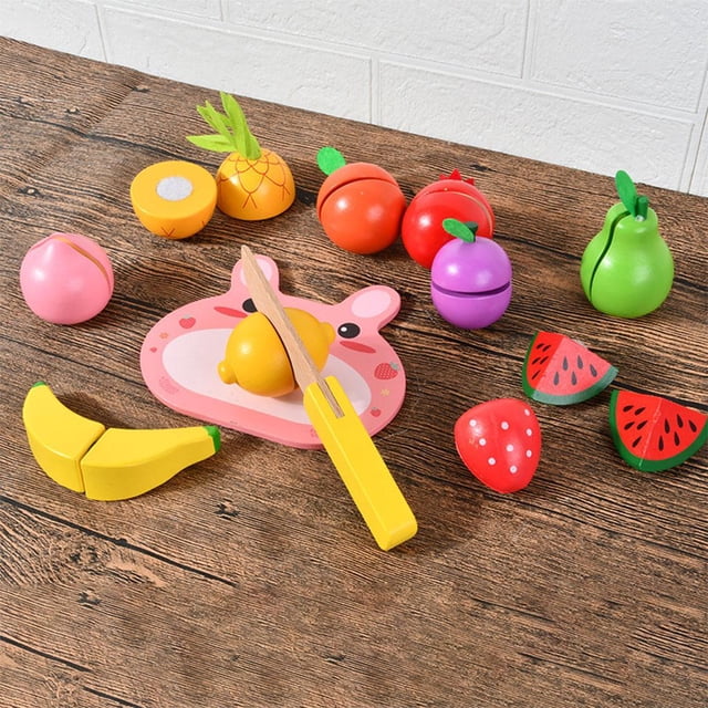 12 piezas , juguete de simulación, regalos, de simulación clásico, de , cuchillo, accesorios de bricolaje de para Fruta CUTICAT Juego de corte