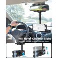 thumbnail image 3 of Soporte para Teléfono para Espejo Retrovisor de Coche - [360°Rotable y Retráctil] Soporte Móvil Pinza de Espejo Retrovisor de Coche para iPhone 16 15 14 13 12 Pro MAX/Plus/Mini, 4.7-6.9" Smartphones, 3 of 6