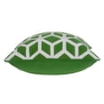 thumbnail image 6 of Parkland Collection Panna Green and White Decorative Throw Pillow, 20 x 20 Cotton Square Pillow, 6 of 9