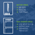 thumbnail image 3 of Wasabi Power Battery (2-Pack) and Micro USB Dual Charger for Leica BP-DC15, 3 of 3