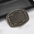 thumbnail image 3 of Cowboy Belt Buckles for Men American Flag Belt Buckle Vintage Rodeo Texas Big Cowboy Buckle, 3 of 7
