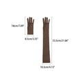 thumbnail image 2 of INSPIRE CHIC Women's Long Tulle Sheer Glove Leopard Print  21" Elbow Length Finger Gothic for Halloween Opera Masquerade Brown, 2 of 6