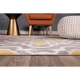 thumbnail image 5 of Porch & Den  Touro Trellis Area Rug Gray/Yellow 7'10" x 10'2" 8' x 10', 7' x 9' Indoor Living Room, Bedroom, Dining Room Ivory, Grey Rectangle, 5 of 5