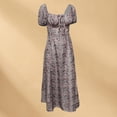 thumbnail image 4 of Vestido Largo De Verano Vestido ceñido al cuerpo con estampado floral Ropa de fiesta de cóctel sin espalda para mujer (Marrón XXL) Cgtredaw para Mujer Marrón T M, 4 of 6
