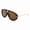 Brown (Brown), variant on Oversized Pilot Sunglasses Round Racer Celebrity Fashion UV400 Black, Orange