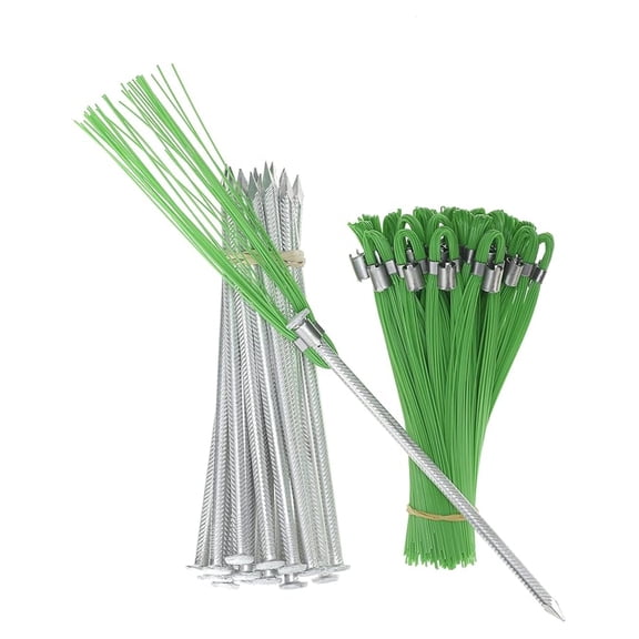 Ground Marking Whiskers – Ready-to-Use 6-Inch Green Lightweight Survey Markers (25 Pack) for Sports Fields, Property Lines & Landscaping