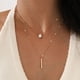 thumbnail image 3 of Conjunto de dijes de estrella y corazón de circonita de cristal para mujer, conjunto de COLLAR COLGANTE en capas de dijes para mujer, joyería Vintage con diamantes de imitación cuadrados a la moda, 3 of 4