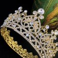 thumbnail image 3 of Queen Crown for Women Rhinestone Wedding Crown DIY Prop Craftsmanship Rhinestones Tiara Costume Party Hair Accessories for Birthday Pageant Prom Type 2, 3 of 9