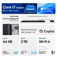 thumbnail image 2 of ASUS V500 Tower Desktop, Intel Core i7-13620H, 16GB DDR5, 2TB SSD, Wired KB & M, Windows 11 Home, 2 of 7