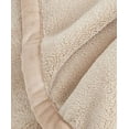 thumbnail image 4 of Berkshire Serasoft Plus Plush Polyester Blanket, Linen Full/Queen, 4 of 5
