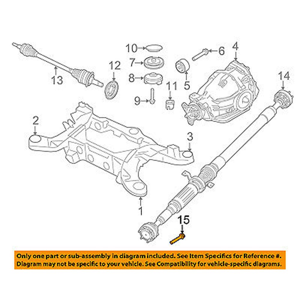 Dodge CHRYSLER OEM Challenger Axle DifferentialRearDrive Shaft Bolt