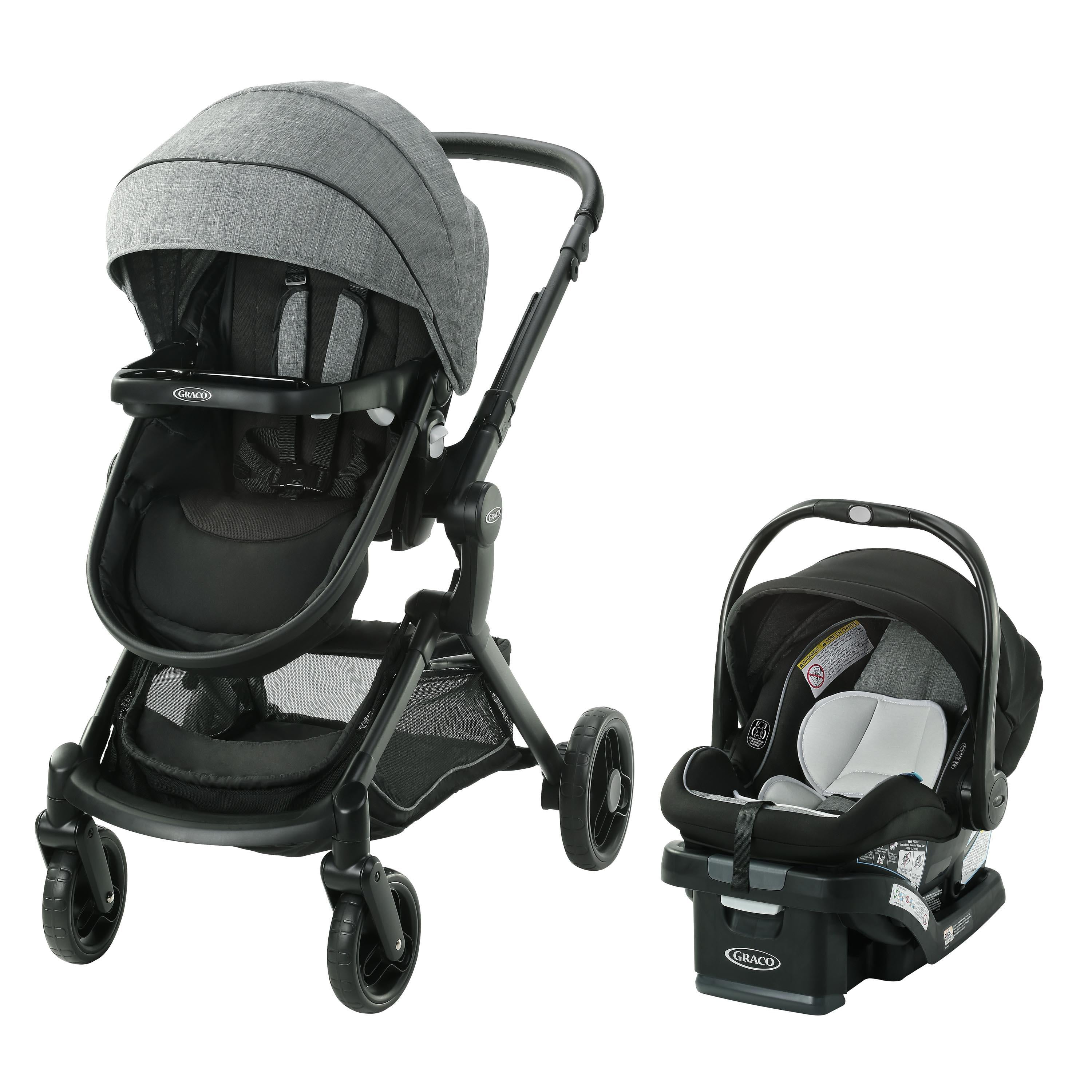 Graco Modes Nest Travel System, 3-in-1 Baby Stroller and Infant Car Seat Combo, Rear-Facing from 1.8-16 kg (4-35 lb)