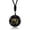 Obsidian, variant on Eye of Horus Necklace Natural Crystal Quartz Egyptian Round Pendant Carving Gift-Obsidian