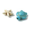 thumbnail image 4 of Jewelry Making Kits DIY Synthetic Turquoise Turtle & Starfish Stretch Bracelet Making Kits 13.5~18x13.5~14x4.5~8mm 26-27s, 4 of 5