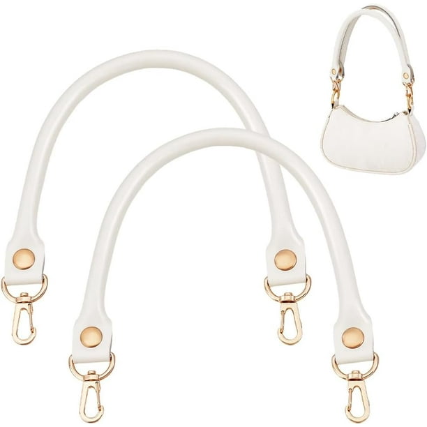 Correas cortas de cuero para bolsos, asas de repuesto para bolsos de mujer, bolsos de hombro DIY