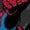 BLACK, variant on Marvel - Spider-Man Flag Oversized Fleece Crew Sweatshirt