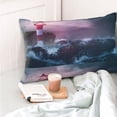 thumbnail image 6 of Vsdgher lighthouse Waves Torrential Rain Print Pillow Cases -Iconic Collection Pillowcases -Extra Soft, Not easy to deform,not pilling Export quality, 6 of 8
