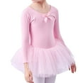 thumbnail image 2 of AUNVITO Girls Ballet Leotard with Tutu 2-13Y Stretch Cotton Long Sleeve Dance Outfit for Practice & Performance, 2 of 8