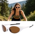 thumbnail image 2 of Running Sunglasses for Women,Golf Sunglasses for Men,Polarized Sports Sunglasses Mens UV400 Protection Mirror Lenses Oval Frame Sun Glasses(Tea), 2 of 9