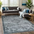thumbnail image 2 of Beverly Rug Machine Washable Easy Cleaning Indoor Non-Slip Rugs Gray / Dark Gray 8'x10', 2 of 9