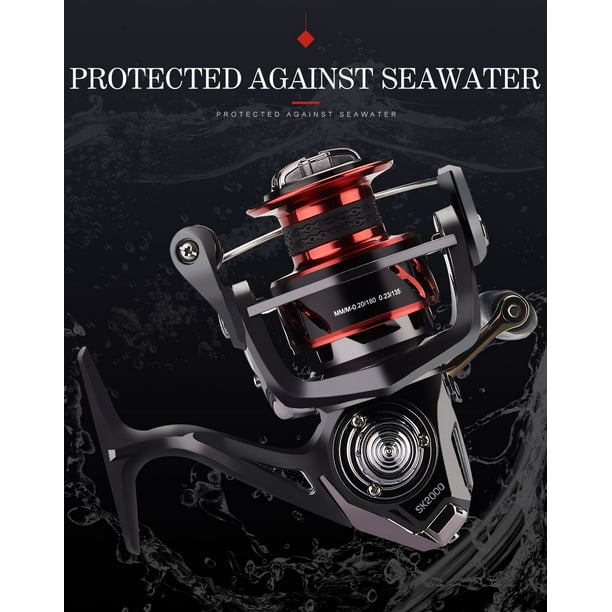 Stainless Steel Spinning Fishing Reel Metal Front Drag Handle Spool Saltwater  Fishing Accessories 