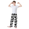 thumbnail image 3 of Cow Print Pattern Pajama Pants Soft Lightweight Lounge Pants Bottoms Sleep Pants Warm Comfy, 3 of 9