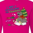thumbnail image 4 of Inktastic I Want a Hippopotamus for Christmas Long Sleeve T-Shirt, 4 of 5