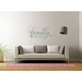 thumbnail image 4 of Family Where Life Begins Love Never Ends Wall Decals Quotes Vinyl Sticker,23x13-Inch, Storm Gray, 4 of 5