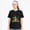 Black-35, variant on Women's Cotton T-Shirt Ghost Trio Floral Graphic Halloween Tee