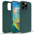 thumbnail image 4 of Elegant Choise Phone Case Liquid Silicone Cover for iPhone 14 Pro Max/14 Plus/14 Pro/14, Green, 4 of 6