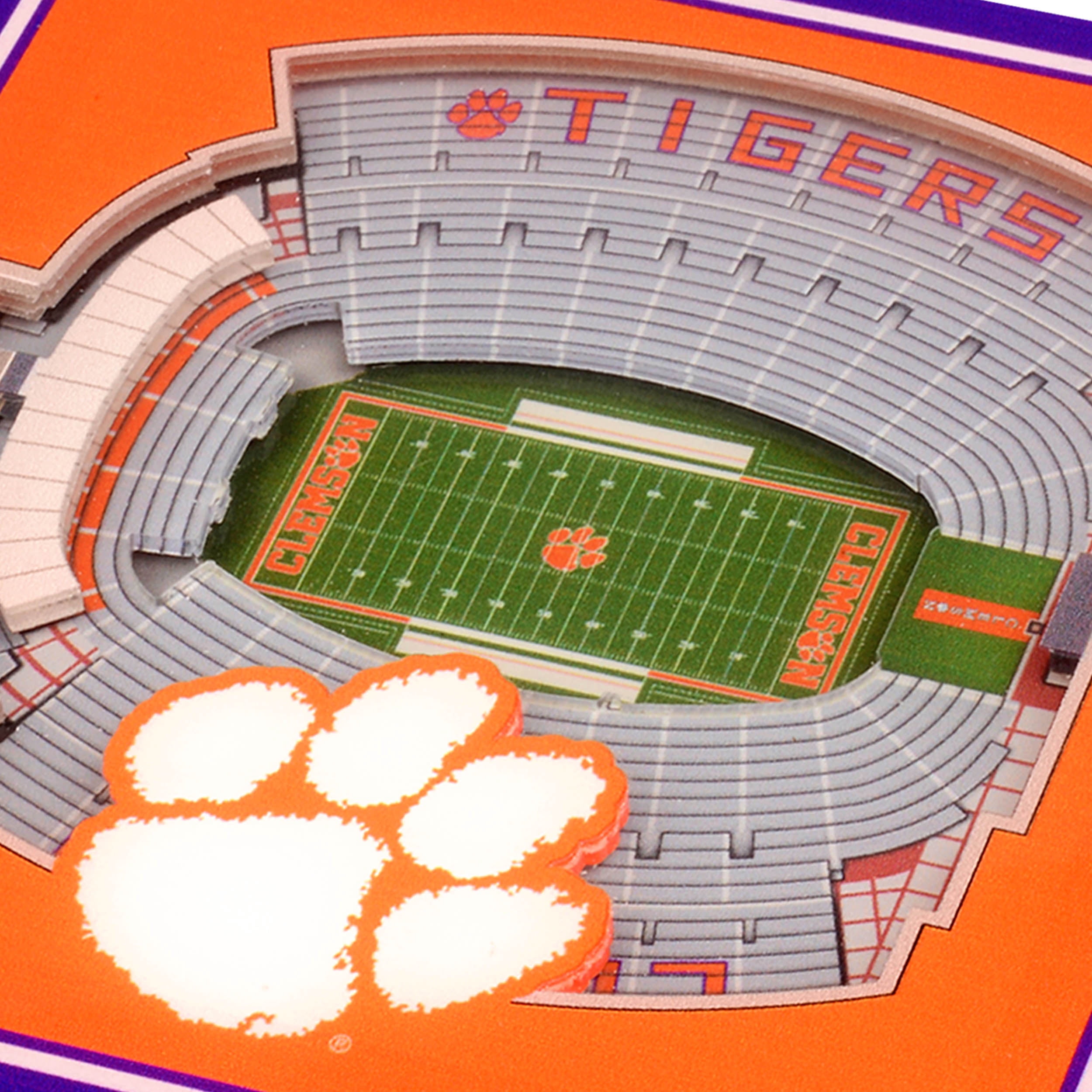 YouTheFan NCAA Clemson Tigers Stadiumview Cribbage