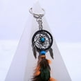 thumbnail image 6 of WHAMVOX Handmade Dream Catcher Beaded Dreamcatcher Circular Net Car Rear View Mirror Pendant Accessories(BZ814), 6 of 8