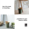 thumbnail image 3 of Umbra Woodrow Trash Can 2-Gallon (7.5 L) Capacity,Spruce, 3 of 8