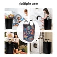 thumbnail image 4 of DouZhe 50L Rectangular Laundry Basket, Retro Paisley Floral Batik Prints Waterproof Foldable Laundry Hamper with Aluminum Handles, 4 of 6