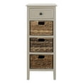 thumbnail image 2 of SAFAVIEH Michaela Nautical Side Table w/ Drawer and 3 Baskets, Vintage Grey, 2 of 7