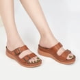 thumbnail image 2 of Atoshopce Womens Wedge Sandals Summer Casual Open Toe Buckle Platform Sandal Slip On Beach Flatform Shoes, 2 of 7