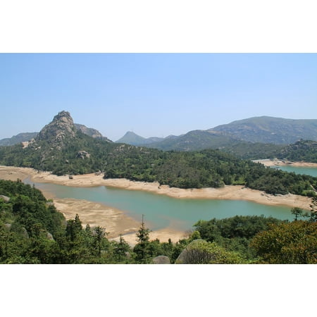 LAMINATED POSTER Wenzhou Tianhe Reservoir Overlooking The Roshan Top Poster Print 11 x