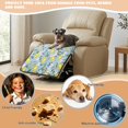 thumbnail image 4 of FOR U DESIGNS Lemon Flower Print Waterproof Recliner Chair Covers for Dogs, Non-Slip Reclining Seat Cover, Washable Furniture Protector for Living Room, 4 of 6