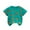 Green, variant on Elabch Toddler Boys Girls Cotton T Shirt Kids Short Sleeve Graphic Tops Crewneck Button Sleepwear Tshirt Summer Soft Basic T Shirt Size 2Y-6Y