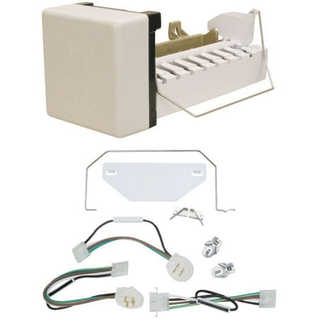 eReplacements Ice Maker ER4317943LW w/ Wire Harnesses