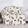 thumbnail image 3 of Yiaed German Shepherd Dog Print Blanket Throw Blanket Soft Cozy Flannel Blanket for Home Bed Sofa Couch Chair-60"x50", 3 of 6