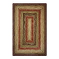 thumbnail image 1 of Homespice Decor 507808 2.5 x 6 ft. Gingerbread Jute Oval Braided Rug - Brown, Deep Red, 1 of 1