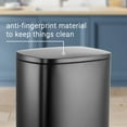 thumbnail image 6 of happimess Connor Rectangular 13.2-Gallon Trash Can with Soft-Close Lid and FREE Mini Trash Can, Charcoal Black, HPM1006B, 6 of 10