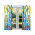 thumbnail image 2 of BSDHOME Oak Leaves Window Curtain Kitchen Curtain 26x39 inches (Two Pieces), 2 of 3