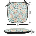 thumbnail image 4 of Anchor Chair Seating Cushion Set of 12, Anchor Shape in Lines Tropics Getaway Ship Cruise Transport Repeating Tile, Seat Pads for Office with Anti-slip Backing, 16"x16", Beige Multicolor, by Ambesonne, 4 of 7
