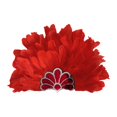 thumbnail image 1 of Sombrero de jefe indio, tocado de plumas, diadema para adultos para cosplay, espectáculos Rojo, 1 of 8